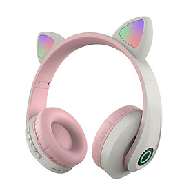 Headphones Wiredless Foldable Headset LED Lights Earphone Kids Girls