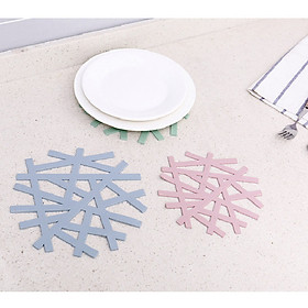 Combo 5 Tấm lót nồi, miếng lót nồi cơm hình tuyết xinh xắn GD180-LNTuyetLL-5 (giao màu ngẫu nhiên)