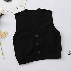 Áo gile len ba lỗ nữ Ulzzang Quảng Châu AGL4