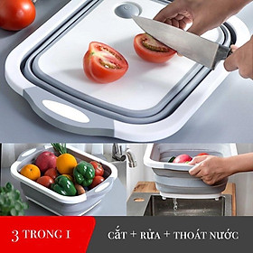 Mua Chậu Đa Năng Bộ Thớt Kèm Chậu Gấp Gọn Đa Năng mẫu mới