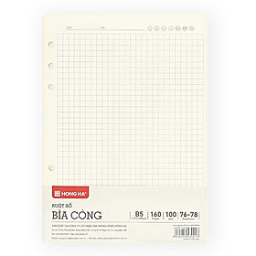 Hồng Hà Ruột Bìa Còng B5, 160TR, ĐL 100/76-78% Caro 3022