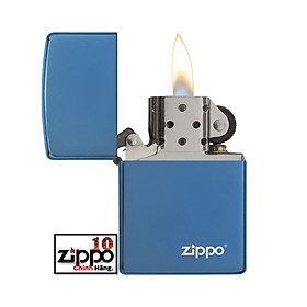 Bật lửa Zippo 20446ZL Classic High Polish Blue Zippo Logo- Chính hãng 100%
