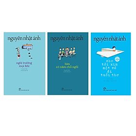 Hình ảnh Combo Truyện Nguyễn Nhật Ánh: Cho Tôi Xin Một Vé Đi Tuổi Thơ + Ngôi Trường Mọi Khi + Bàn Có Năm Chỗ Ngồi  tặng Bookmark