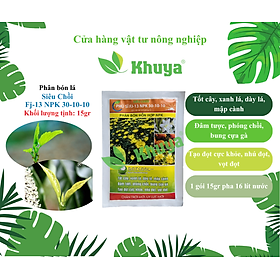 Phân bón Siêu chồi FJ-13 NPK 30-10-10 gói 15gr Siêu Đâm chồi - Kích chồi - Xanh dày lá