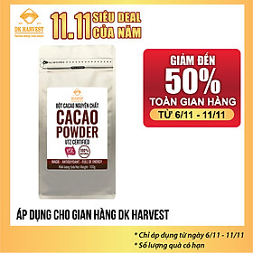 Bột CaCao Nguyên Chất 100% DK Harvest 100g, 200g, 500g