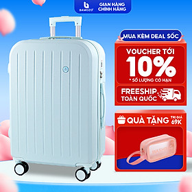 Vali Du Lịch Bamozo 8812 Thời Trang Màu Xanh Nhạt Size 2024 Chất Liệu Nhựa ABS Bền Đẹp Bảo Hành 5 Năm - Xanh Nhạt - Bộ 2 size 20 inch  24 inch