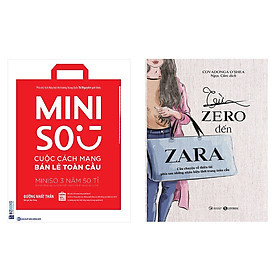 Bộ sách về 2 thương hiệu bán lẻ nổi tiếng:Miniso - Cuộc Cách Mạng Bán Lẻ Toàn Cầu và Từ Zero Đến Zara tặng ngẫu nhiên 1 cuốn truyện song ngữ anh việt bìa mềm