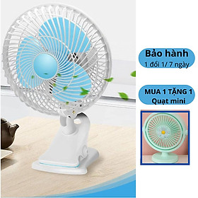 Quạt Mini Để Bàn Chân Kẹp Đa Năng Treo Tường