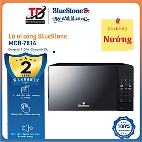 Mua Lò vi sóng điện tử BlueStone MOB-7816 Dung tích 20L - Công suất 1100W - 8 chế độ nấu - hàng chính hãng