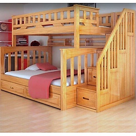 Giường tầng người lớn trẻ em 435T Juno Sofa nhiều kích thước chọn lựa gỗ thông loại dày chắc chắn cao cấp 