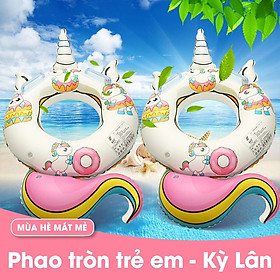 Phao bơi hình tròn cho trẻ dễ thương Kỳ Lân DJS-98 60cm Sportslink