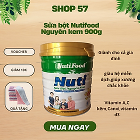 Sữa bột NGUYÊN KEM-Hãng Nutifood-Giành cho cả gia đình-> Tăng ngay khăn lau đa năng mềm mịn