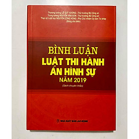 Bình Luận Luật Thi Hành Án Hình Sư năm 2019
