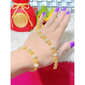 Lắc tay nữ mạ vàng 18k trái châu - Bền Màu - Thời Trang