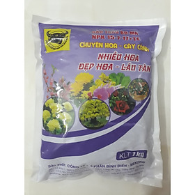 Mua Phân bón đầu trâu MK NPK 15-7-17+TE cao cấp gói 1KG chuyên hoa - cây cảnh giúp nhiều hoa đẹp hoa lâu tàn DTDN11