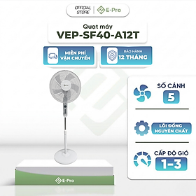 Quạt đứng VEP-SF40-A12T - 3 chế độ gió linh hoạt