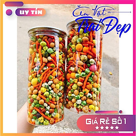 ĐẬU 22 VỊ MIX BIM BIM QUE HỦ PET 400G - TRAI ĐẸP SNACK