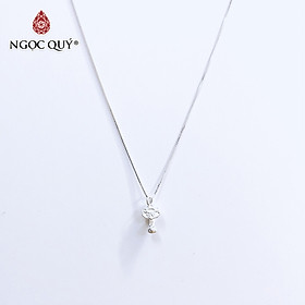 Dây chuyền bạc mặt ruyi gậy như ý treo - Ngọc Quý Gemstones