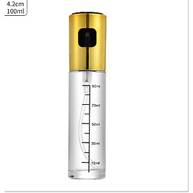 Mua (tặng phễu nhựa) Chai xịt thủy tinh đựng dầu  dấm 20x5cm -100ml - Bình thủy tinh xịt dầu