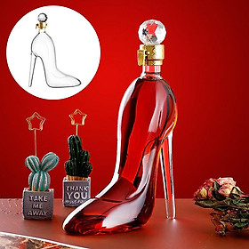 High-heeled Shoes Shape   Decanter Crystal Wine Bottle Women Gift