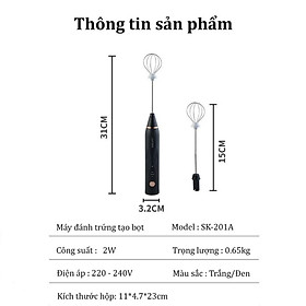 Mua Máy Đánh Trứng Tạo Bọt Sokany SK-201A Cầm Tay Không Dây Cao Cấp - Hàng Nhập Khẩu