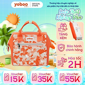 Túi đựng tã Yoboo YB-0012 chống thấm nước miệng túi rộng có dây đeo chéo hoặc đeo vai - Hàng chính hãng