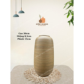 Mua Bình hoa lọ hoa decor trang trí men mộc - gốm sứ Bát Tràng