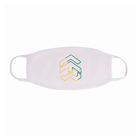 Khẩu Trang 5THEWAY Trắng aka 5THEWAY two-tone line BIG LOGO MASK in WHITE