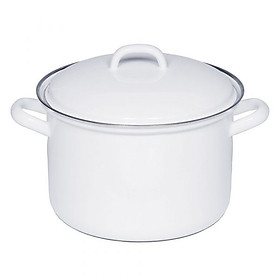 Nồi Dáng Cao Kèm Nắp RIESS WEISS 0125-033 22cm 4.5L Trắng hàng chính hãng