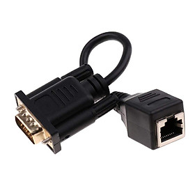 VGA Extender to  RJ45 Cable Adapter 15Pin Male to Rj45 Network Female