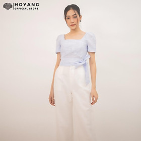 Quần Suông Linen Trắng Nữ Đẹp HOYANG QHY08