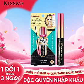 Mascara Dạng Màng Film Nâng Cao Siêu Chống Trôi Giúp Chải Tơi Và Làm Dài Mi Màu Đen Tuyền Kissme Heroine Make Micro Mascara Advanced Film #01