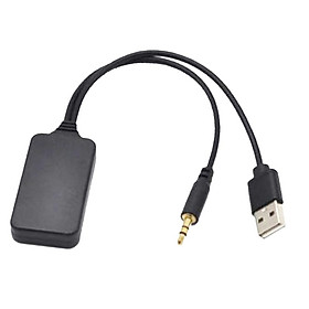 Bluetooth 4.0 Audio Adapter 3.5mm & USB Cord Car Kit for BMW E82/E90/E91/E92