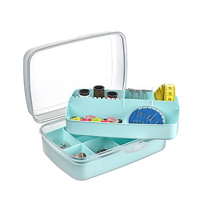 BÁO GIÁ Ô Lock | Shopee Lazada Sendo Tiki mới nhất 66 Hộp đa năng Lock&Lock HobbyLife THB606LMIT khay chia ô 2 tầng