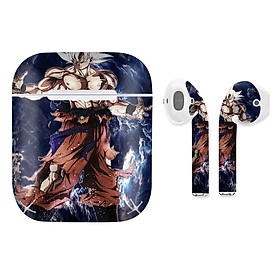 Mua Miếng dán skin chống bẩn cho tai nghe AirPods in hình Songoku Dragon Ball - 7vnr004 (bản không dây 1 và 2)
