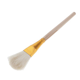 Wooden Brush Soft Hair Sweep Mop Gold Leaf Foil Sweeping Art Crafts Sweeper