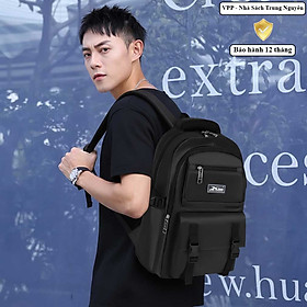 Balo học sinh cấp 2-3 chống nước Black Blue – Balo đi học thời trang, nhiều ngăn, siêu nhẹ, bền đẹp