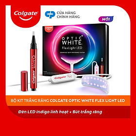 Bộ trắng răng Colgate Optic White O2 Flex Light LED - Phiên bản mới gọn nhẹ, an toàn, không ê buốt