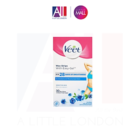 Tẩy lông vùng Bikini VEET Wax Strips 30 Miếng - Da Nhạy Cảm