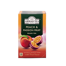 TRÀ AHMAD ANH QUỐC - ĐÀO & CHANH DÂY (40g) - Peach & Passion Fruit - Vừa thơm ngon, vừa giúp bạn dễ ngủ
