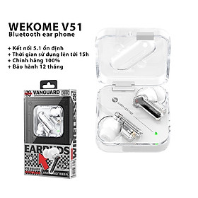 Tai nghe gaming bluetooth WEKOME V51 - Độ trễ cực thấp, Bass mạnh, Thiết kế chuẩn gaming, Bảo hành 1 đổi 1 HÀNG CHÍNH HÃNG