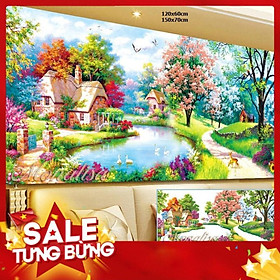 Tranh đính đá Phong Cảnh ia8164 120x60cm