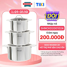 Mua Bộ nồi inox đa lớp Sunhouse Mama SHG701
