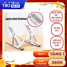 Giá đỡ / Đế đỡ tản nhiệt dành cho laptop, macbook, máy tính bảng gấp gọn tiện dụng + tặng kèm túi đựng, ( Giao màu ngẫu nhiên )- Hàng chính hãng