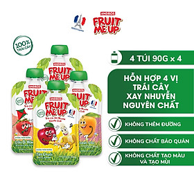 Trái Cây Xay Nhuyễn Nguyên Chất Andros Fruit Me Up - Hỗn hợp 4 vị