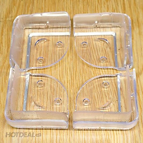 Mua Bộ 4 miếng silicon bọc cạnh bàn (3.5 x 2 cm) bảo vệ bé yêu tránh va đập vào góc bàn sắc nhọn