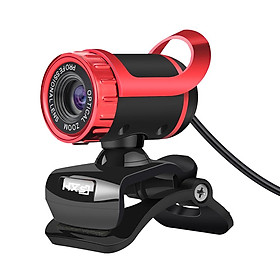 Máy tính để bàn HXSJ S9 1080P Webcam USB 2.0 Tích hợp micrô hấp thụ âm thanh -Màu đỏ