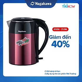 Bình Đun Siêu Tốc 2 Lớp Nagakawa NAG0315 (1.8 Lít) - Hàng Chính Hãng