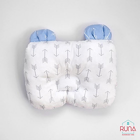 Gối lót chống bẹp đầu cho trẻ sơ sinh RUNA KIDS Cotton Hàn 100% hình tai thú đáng yêu mềm mịn giúp bé ngủ ngon