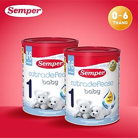 Combo 2 Sữa bột công thức Semper Nutradefense Baby 1 400g/hộp